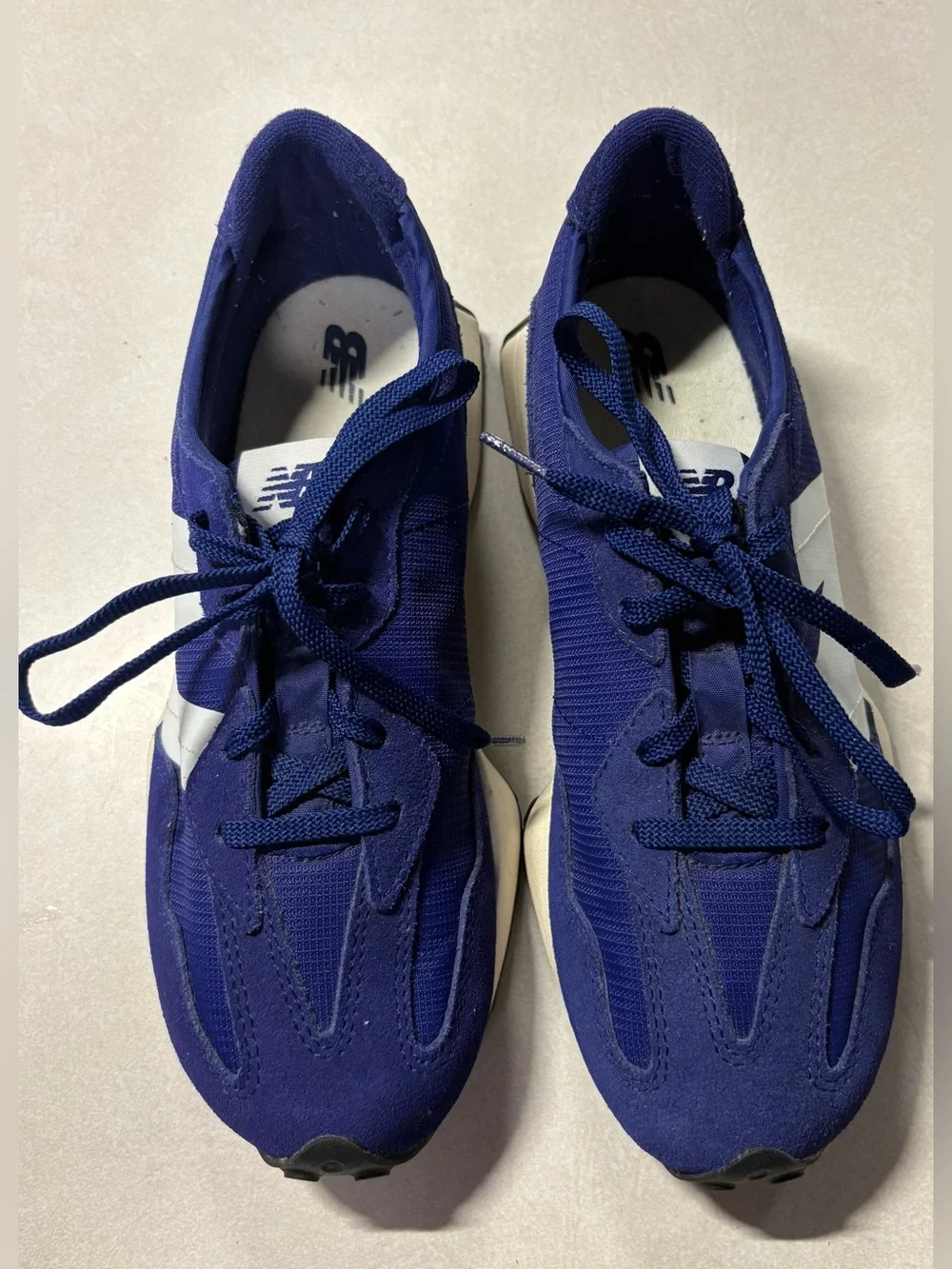 New Balance Men's Royal Blue and White Classic Sneakers